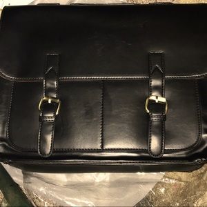 Laptop Bag/CarryCase Ecosusi PU Leather 15” Blk Nw